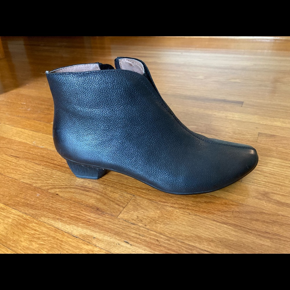 Black boots, ankle.
